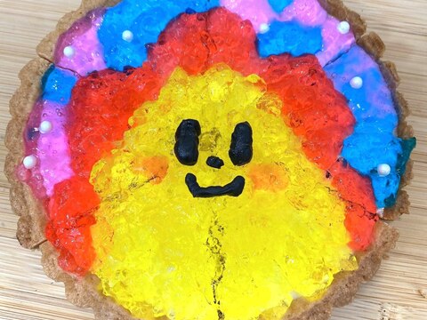 カラフル☆楽しい♪サンサンあじさいゼリーケーキ